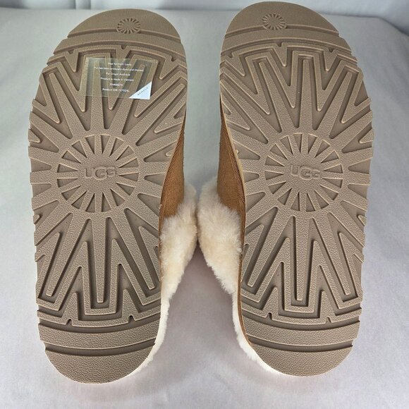NWT UGG Women's Disquette Casual Slippers Regular 10 Chestnut - Picture 5 of 7